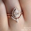 18k Gold Pear Shaped Moissanite Engagement Ring