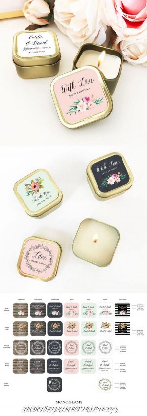 Personalized Wedding Favors Bulk Candle Favors for Wedding Guests