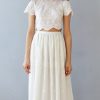 Vintage Boho Lace Wedding Dress Top and skirt SS16