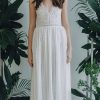 vintage boho lace wedding dress d0190