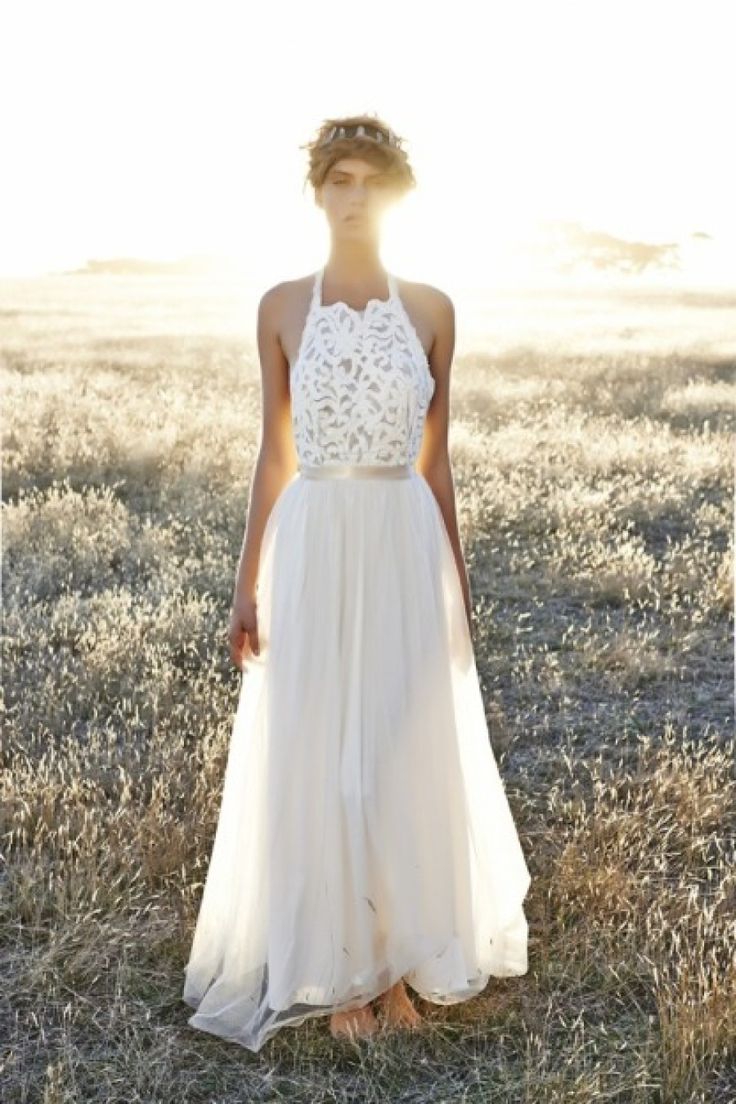 Boho Grace Loves Lace Halter Beach Wedding Dress