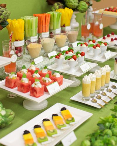 Cute idea for a fruit and veggie bar