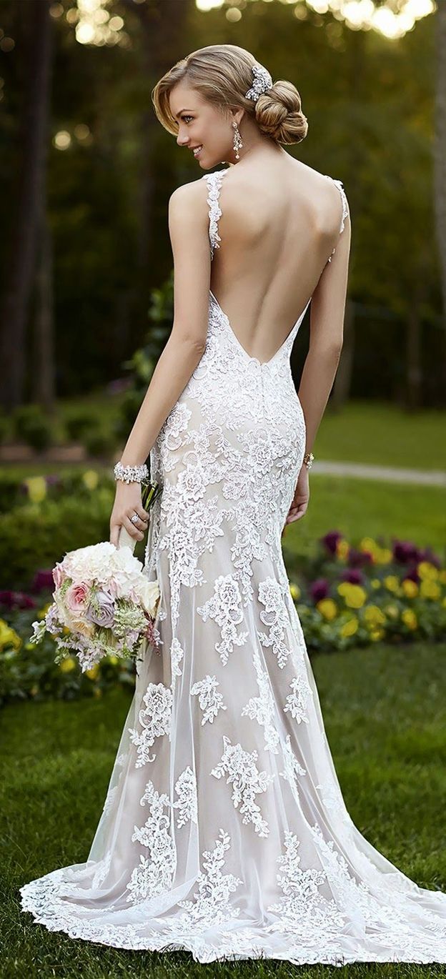 beautiful open back wedding dresses