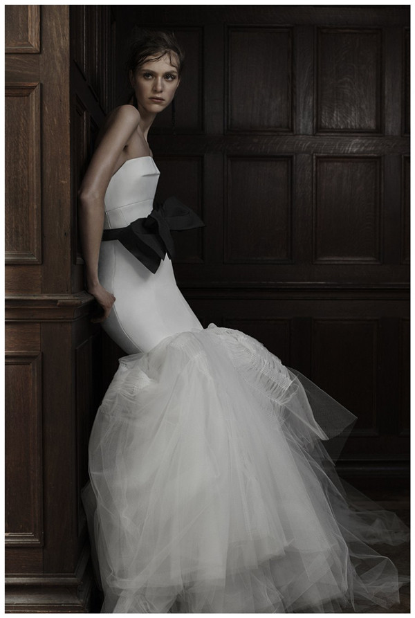 vera wang black and white wedding dresses 2016