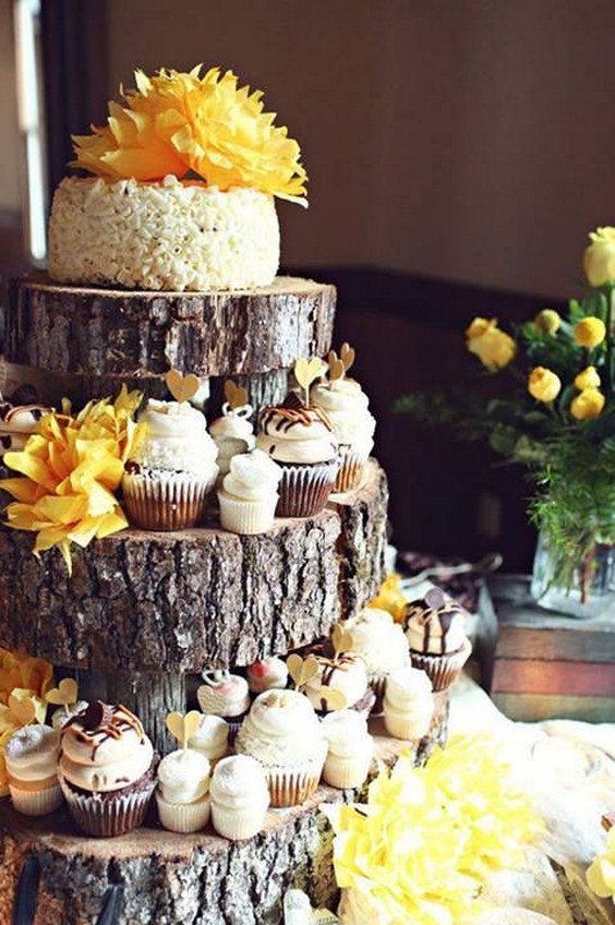 25 Amazing Rustic Wedding Cupcakes And Stands My Deer Flowers 
