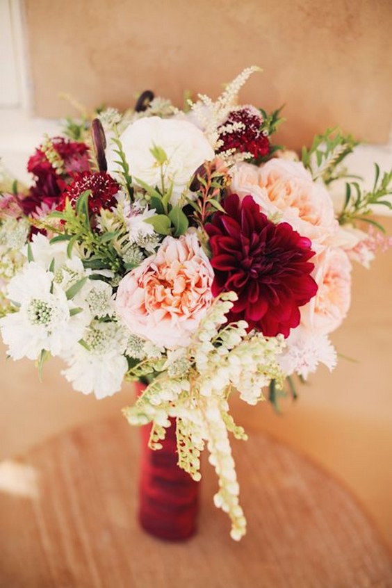 30 Burgundy And Blush Fall Wedding Ideas My Deer Flowers