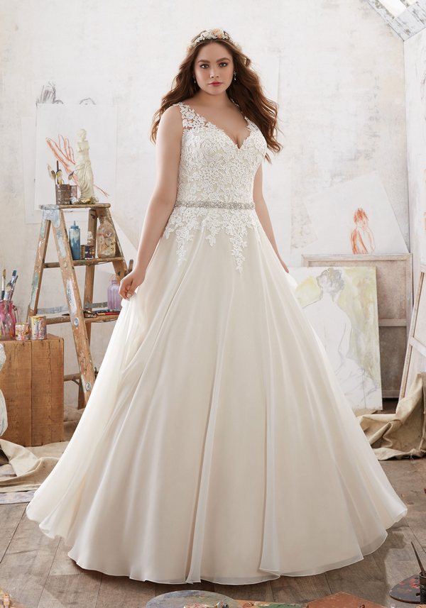 Mori Lee Plus Size Julietta Wedding Dresses 3214-1