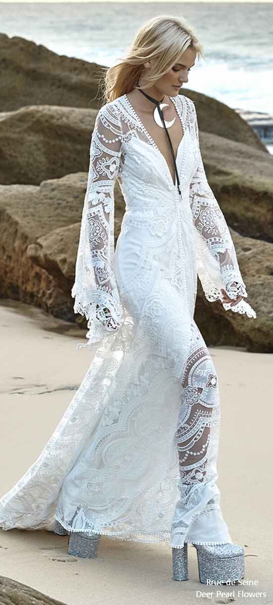 Rue de Seine Moonlight Magic Boho Wedding Dress rubyside