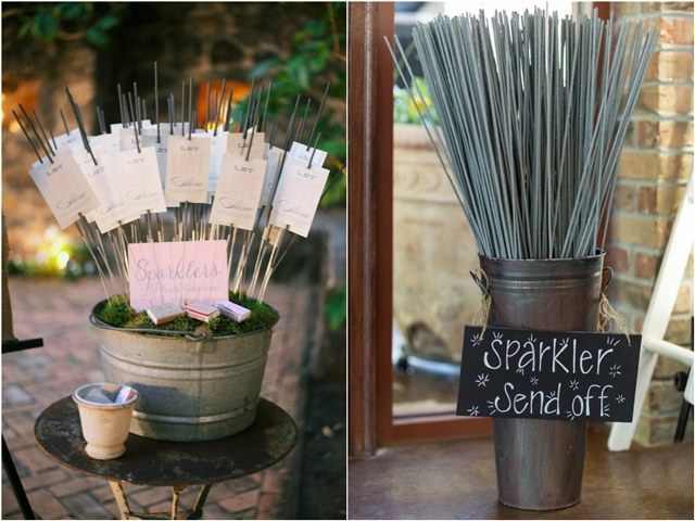 wedding sparkles send off ideas