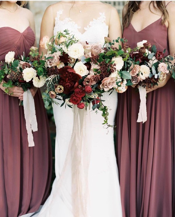 Cinnamon Rose bridesmaid dresses from Jenny yoo