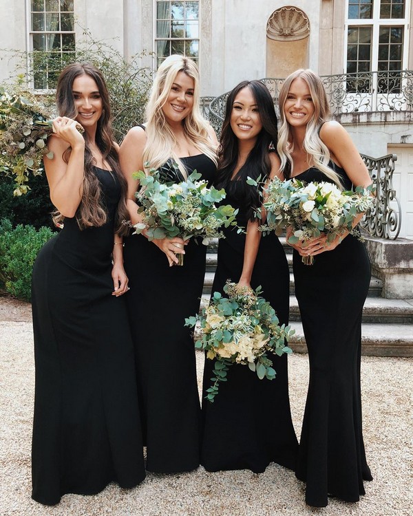 black showmeyourmumu bridesmaid dresses