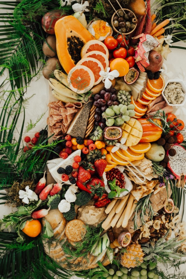 Charcuterie table food ideas for wedding #wedding #weddingfoods #weddingideas