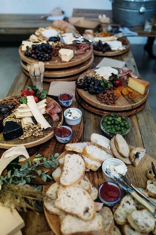 Charcuterie table food ideas for wedding #wedding #weddingfoods #weddingideas