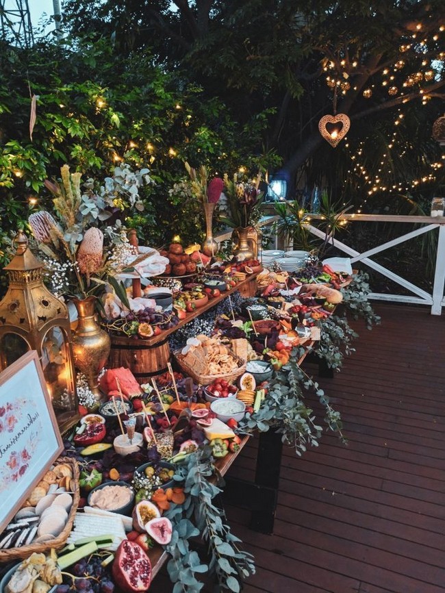 Charcuterie table food ideas for wedding #wedding #weddingfoods #weddingideas